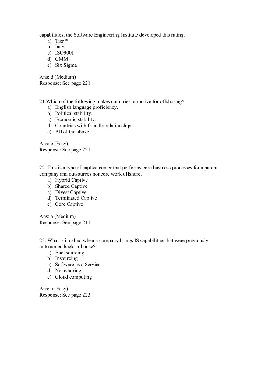 Chapter 10 Information Systems Sourcing - Page 8