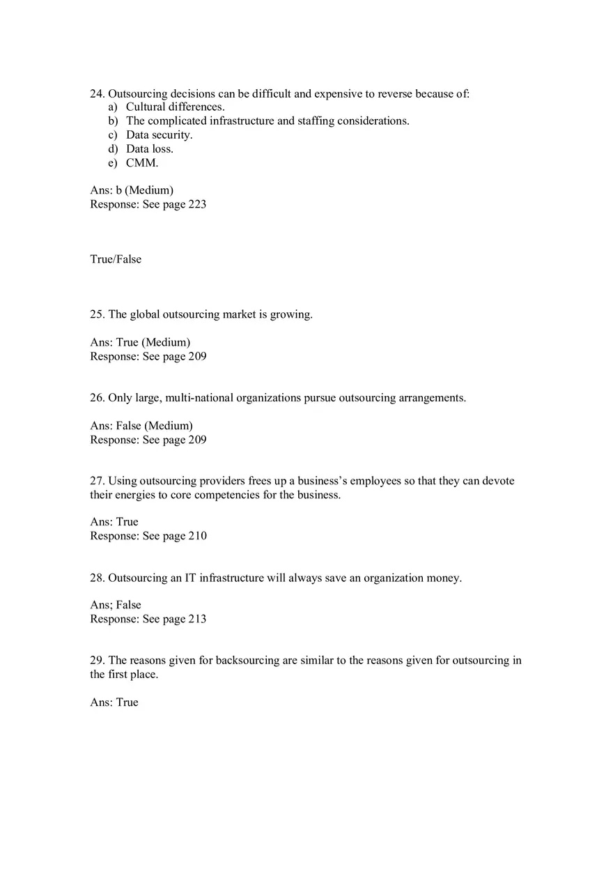 Chapter 10 Information Systems Sourcing - Page 9