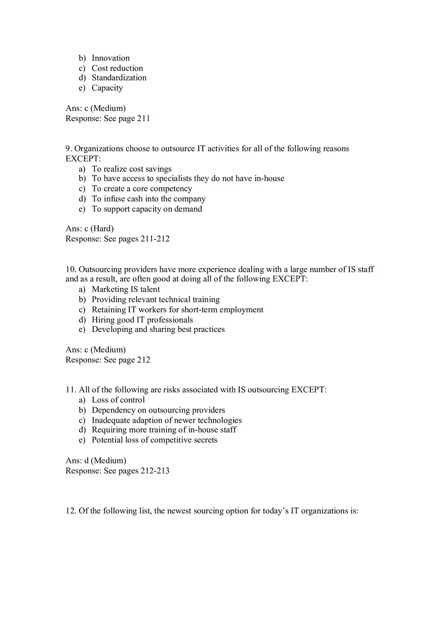 Chapter 10 Information Systems Sourcing - Page 5