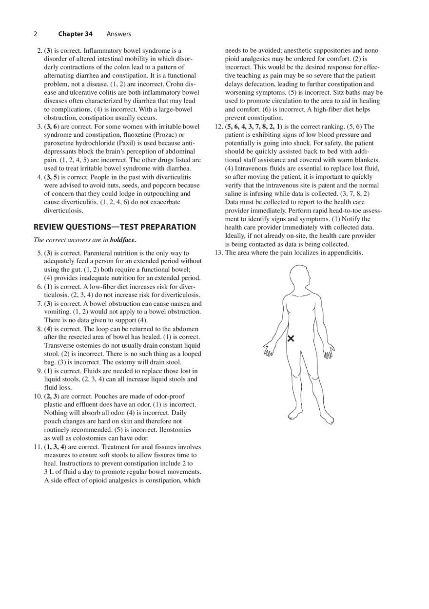 Chapter 34 Nursing Care of Patients with Lower Gastrointestinal Disorders - Page 2
