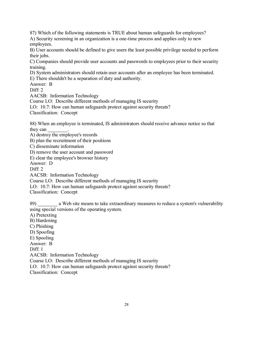 Chapter 10 Information Systems Security Part 3 - Page 7