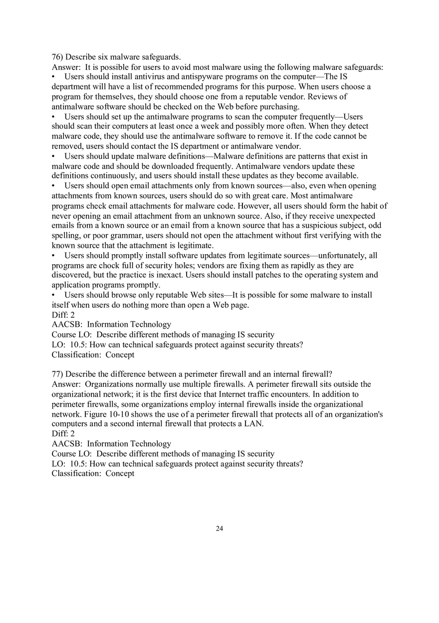 Chapter 10 Information Systems Security Part 3 - Page 2