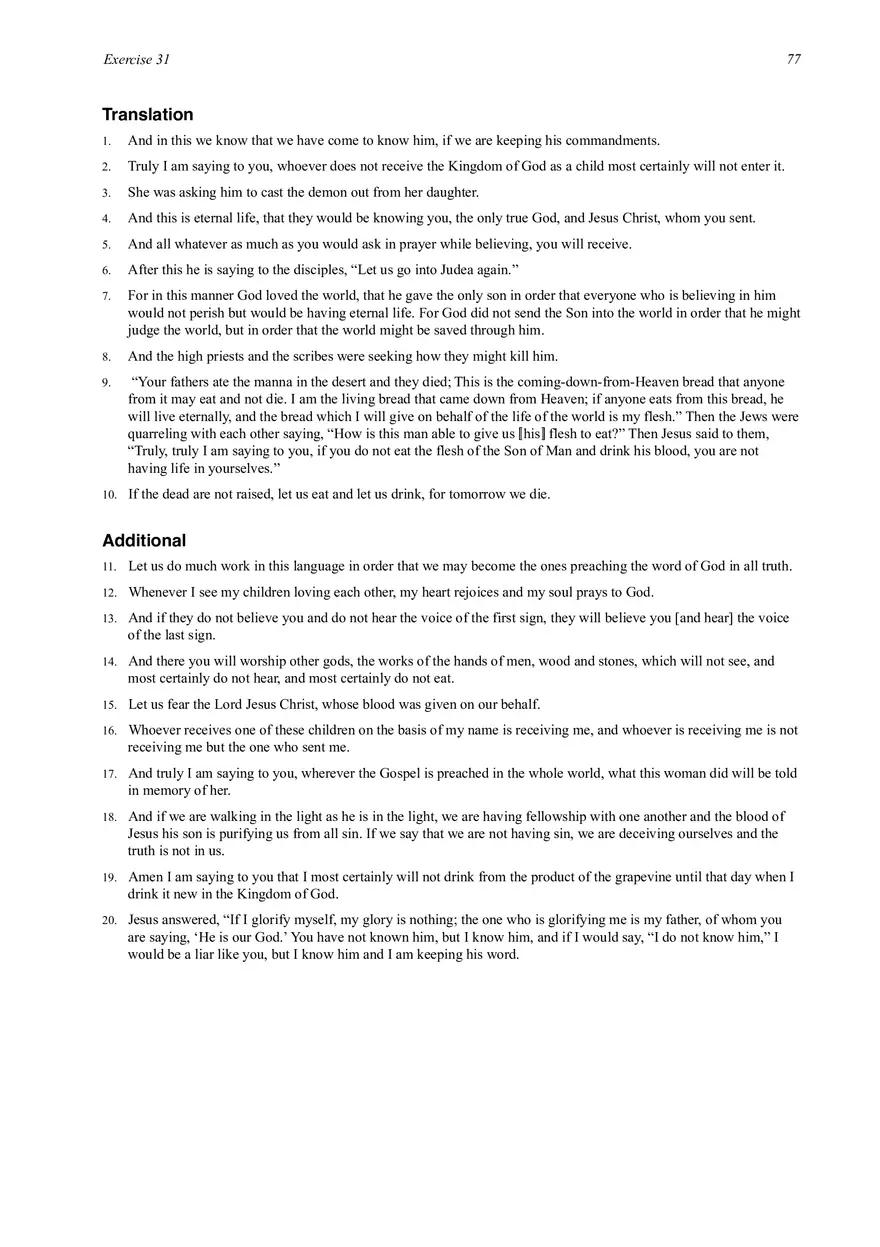 Basics of Biblical Greek Exercise 31 - Page 2