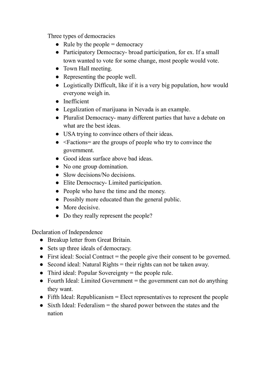 Three Types of Democracies - Page 1
