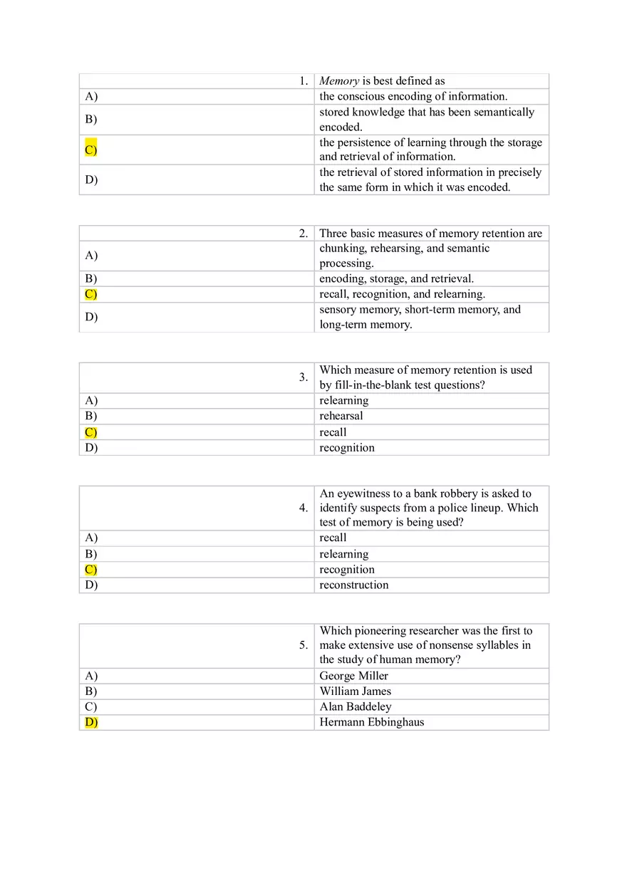 Chapter 8 Memory Part 1 - Page 1