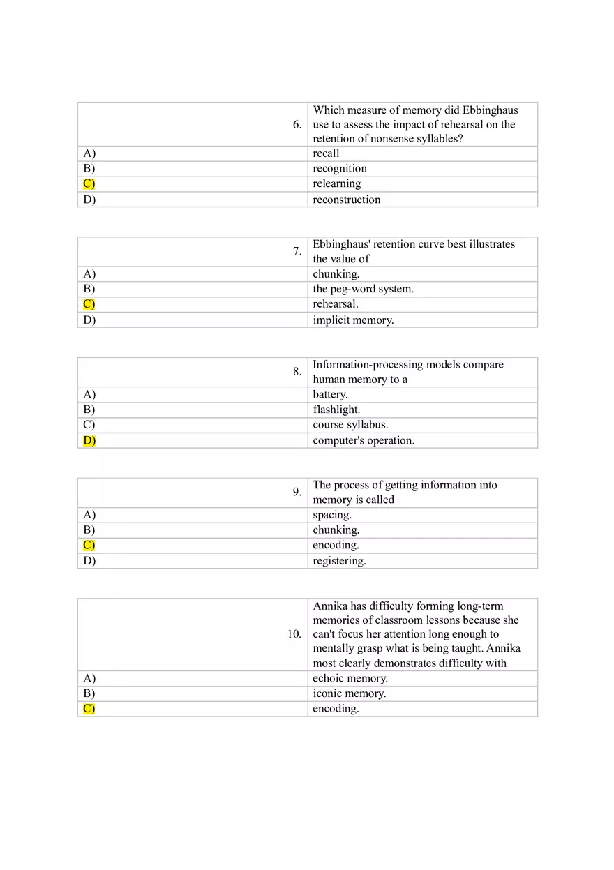 Chapter 8 Memory Part 1 - Page 2