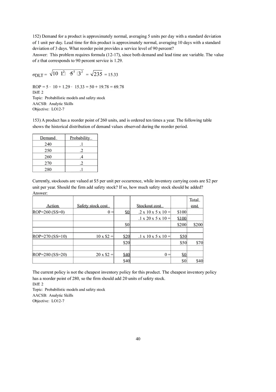 Chapter 12  Inventory Management Answers Part 4 - Page 9