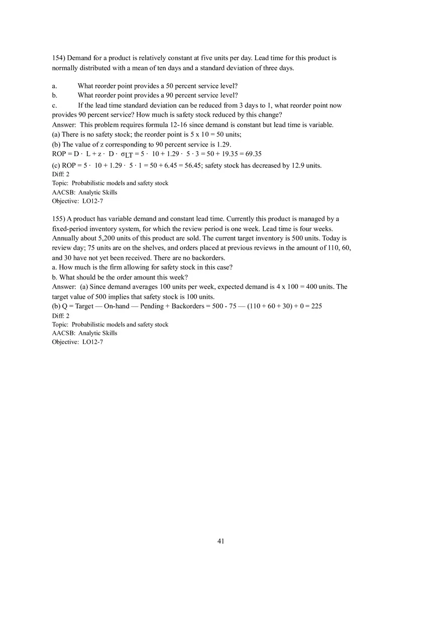 Chapter 12  Inventory Management Answers Part 4 - Page 10