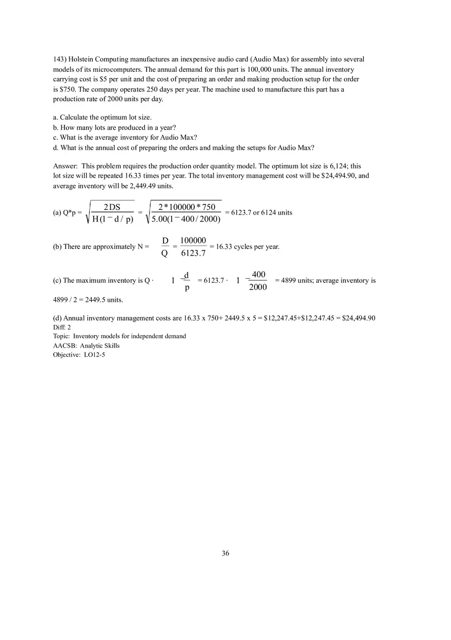 Chapter 12  Inventory Management Answers Part 4 - Page 5