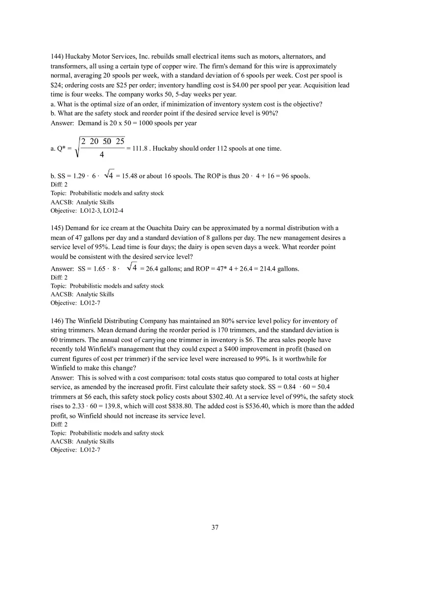 Chapter 12  Inventory Management Answers Part 4 - Page 6