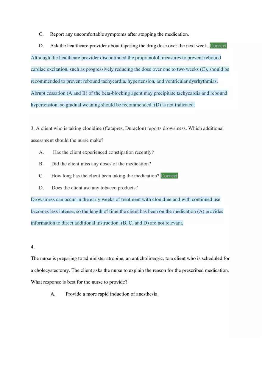 HESI Critical Care Exam Questions Part 1 - Page 2