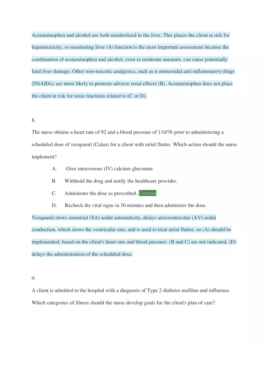 HESI Critical Care Exam Questions Part 1 - Page 5