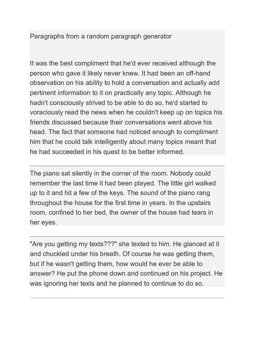 English Comprehension - Page 1