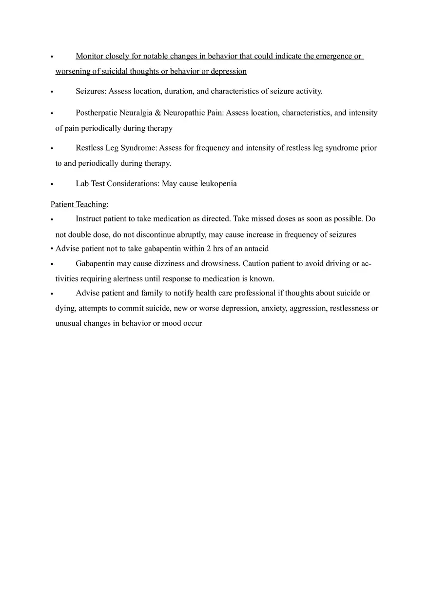 Gabapentin Drug Study - Page 2