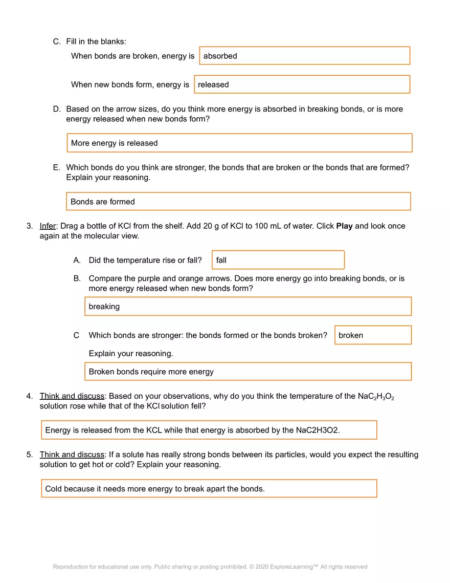 Feel the Heat - Student Exploration Gizmo - Page 3