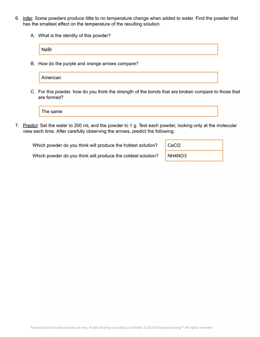 Feel the Heat - Student Exploration Gizmo - Page 4