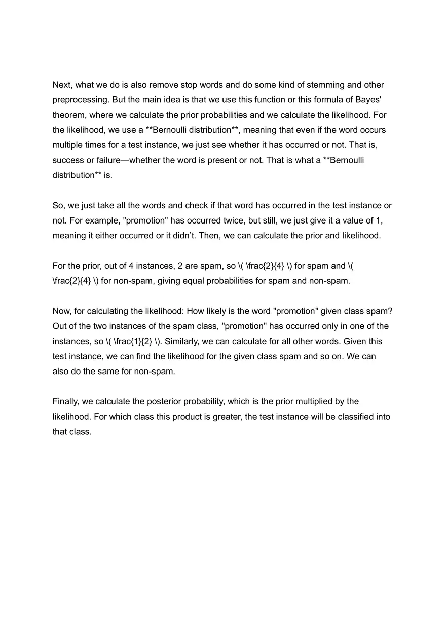Bernoulli and Multinomial Naïve Bayes Classifier - Page 2