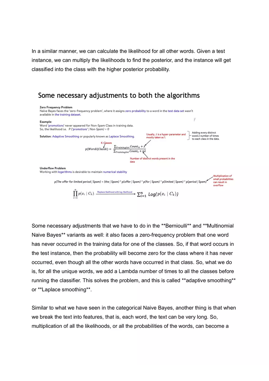Bernoulli and Multinomial Naïve Bayes Classifier - Page 4