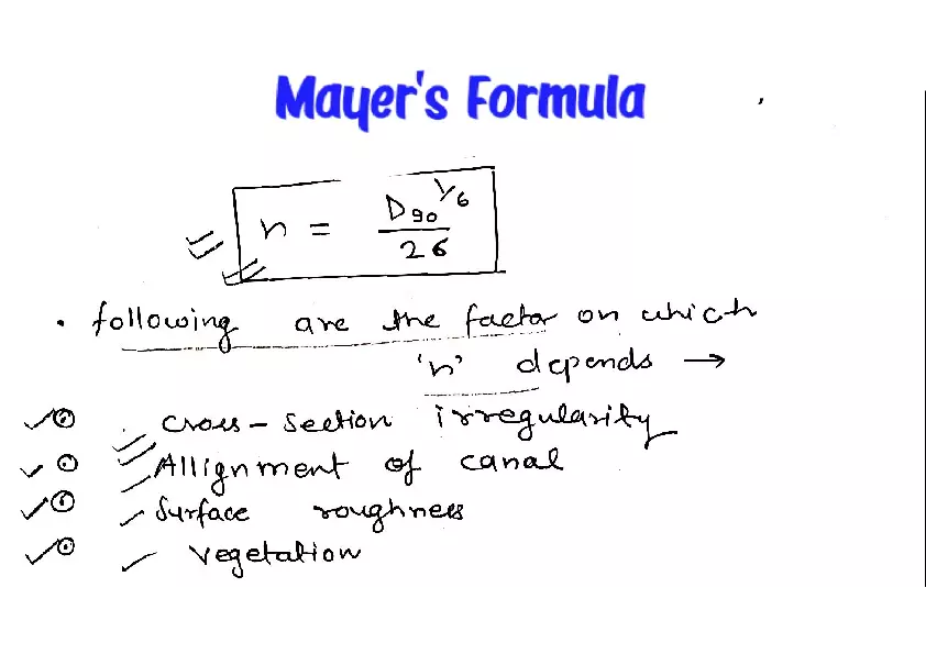 Mayer's Formula - Page 1