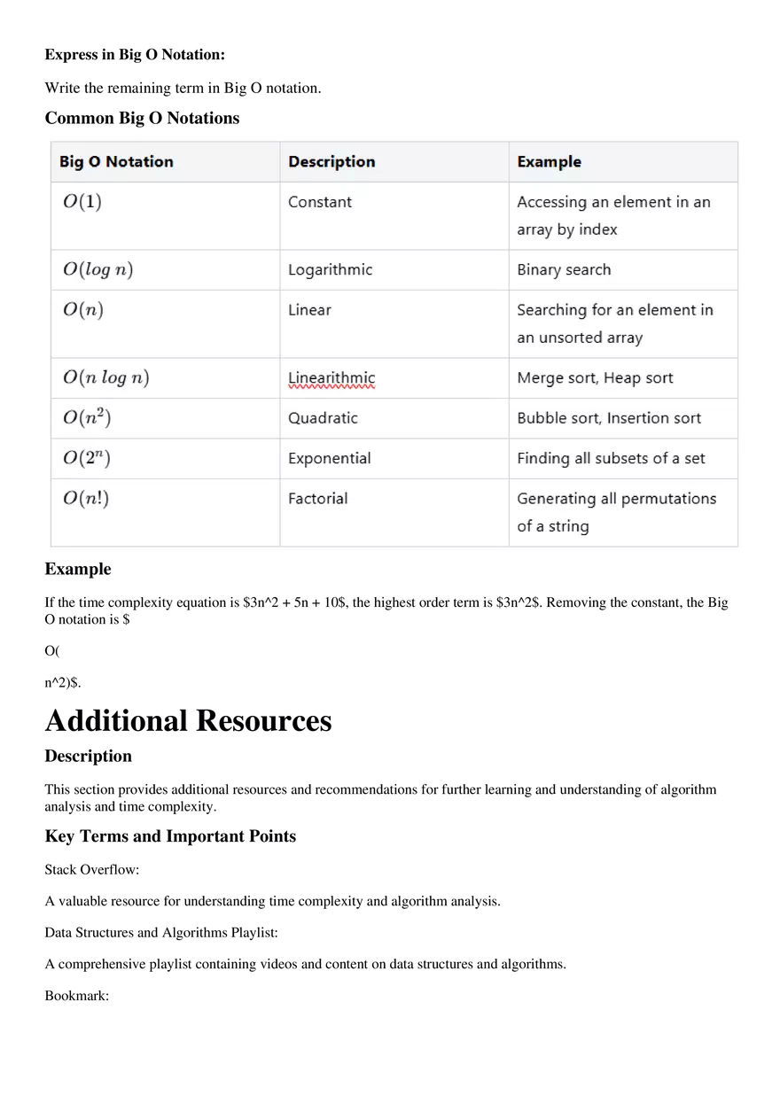Chapter 2: Algorithm Analysis Understanding Time Complexity - Page 25