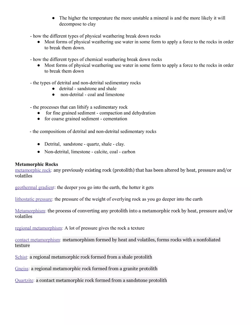 Earth Science Lecture - Test 3 Review - Page 7