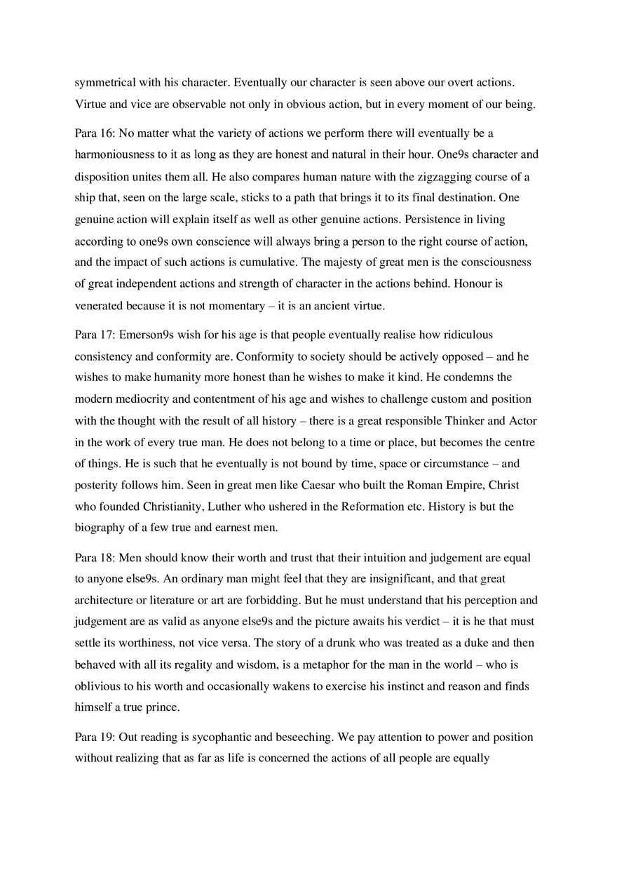 Self-Reliance Notes - Detailed Summary of the Essay - Page 7