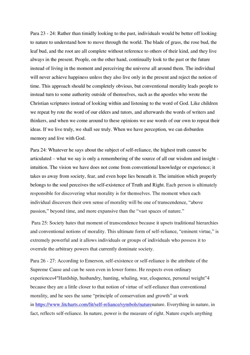 Self-Reliance Notes - Detailed Summary of the Essay - Page 9