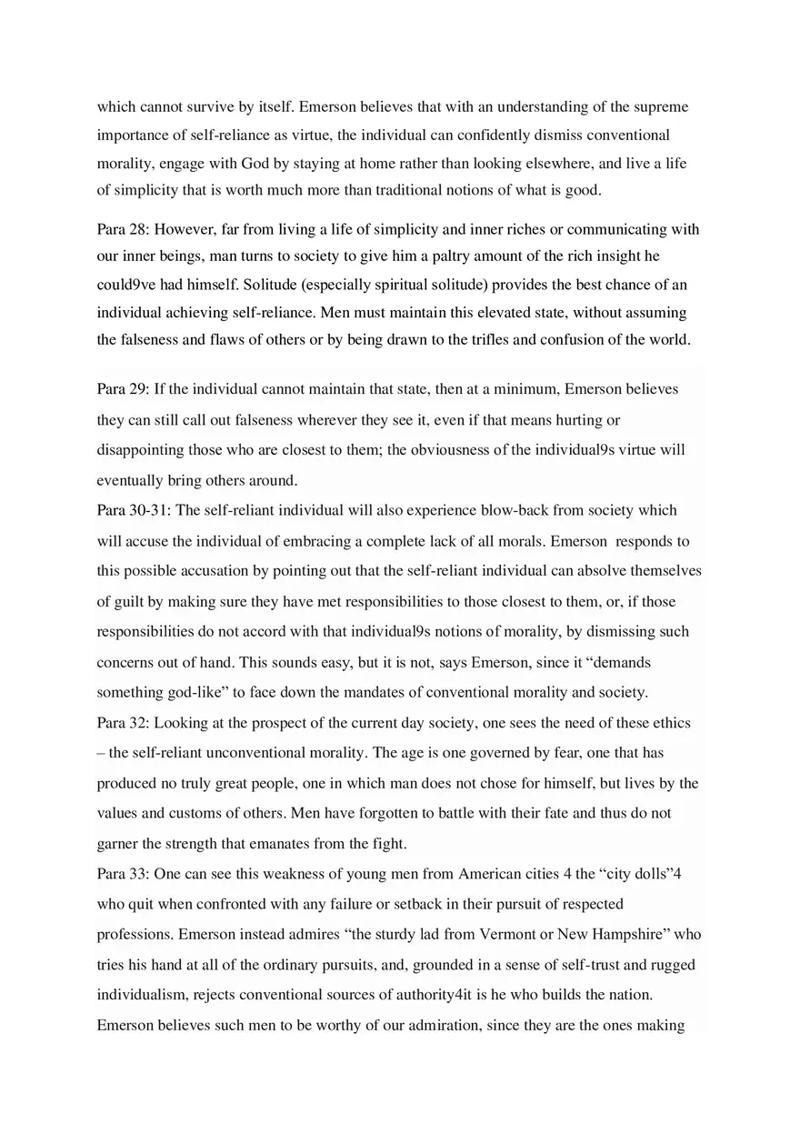 Self-Reliance Notes - Detailed Summary of the Essay - Page 10