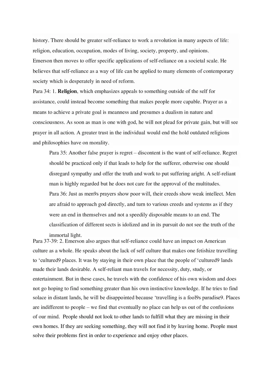 Self-Reliance Notes - Detailed Summary of the Essay - Page 11