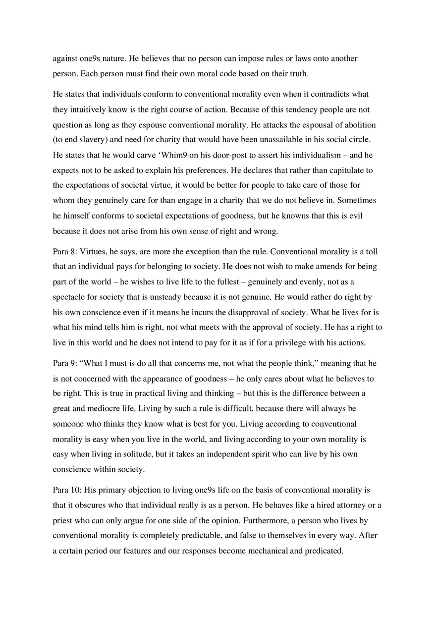 Self-Reliance Notes - Detailed Summary of the Essay - Page 5