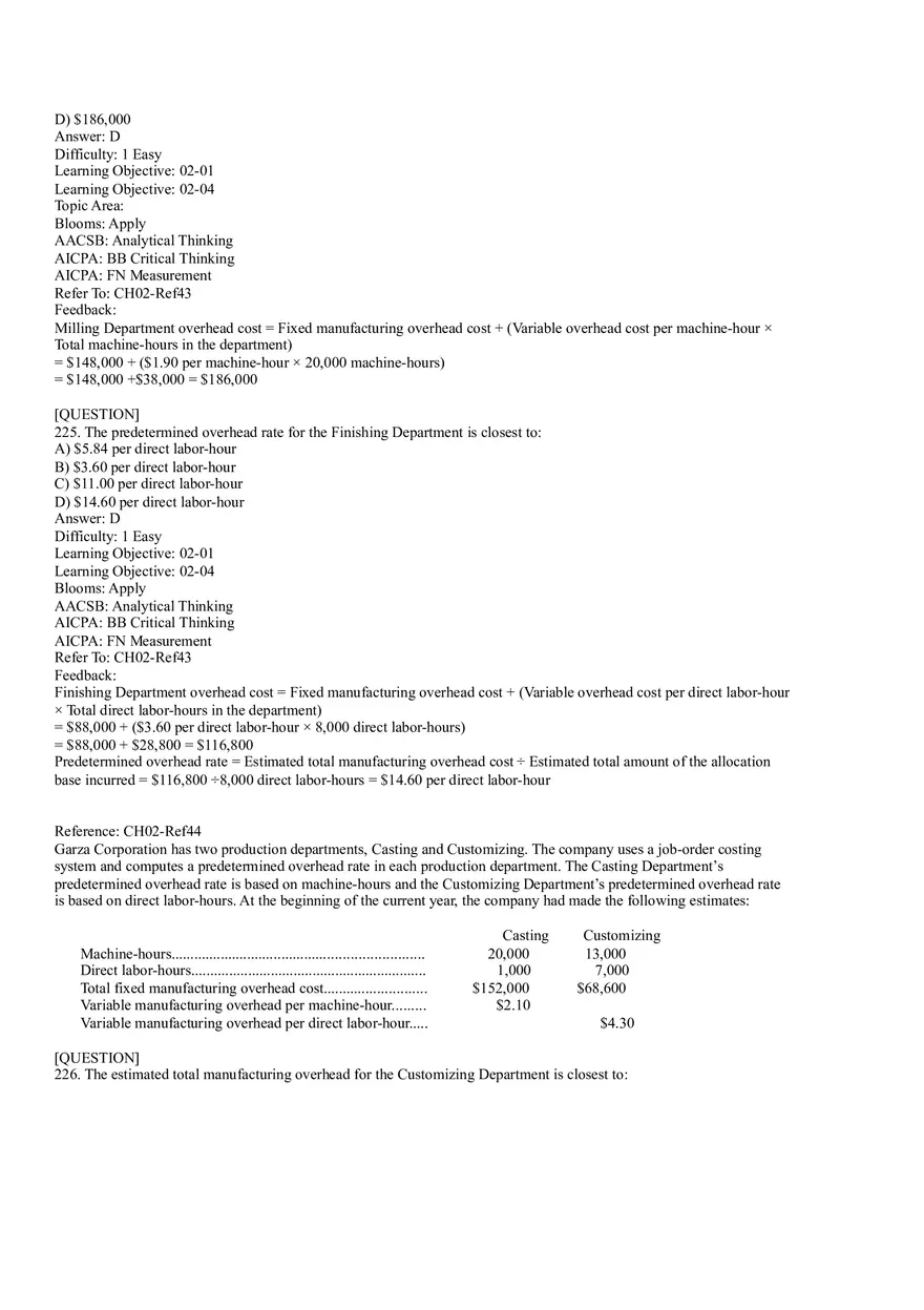 Ch2, Job-Order Costing Calculating Unit Product Costs Part 13 - Page 7