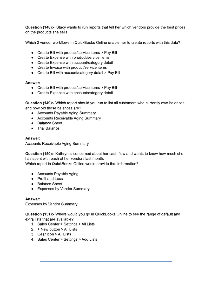 ProAdvisor Certification Exam Questions & Answers Part 3 - Page 8