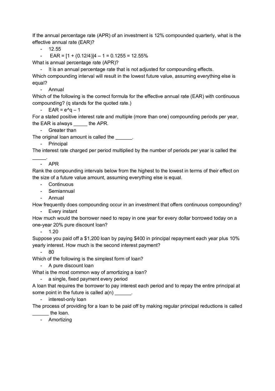 Corporate Finance - Assignment and Answer Key Part 2 - Page 9