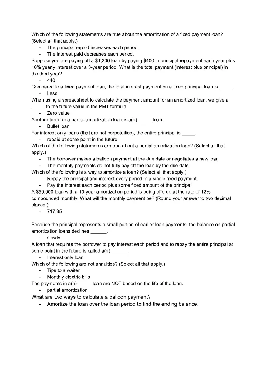 Corporate Finance - Assignment and Answer Key Part 2 - Page 10
