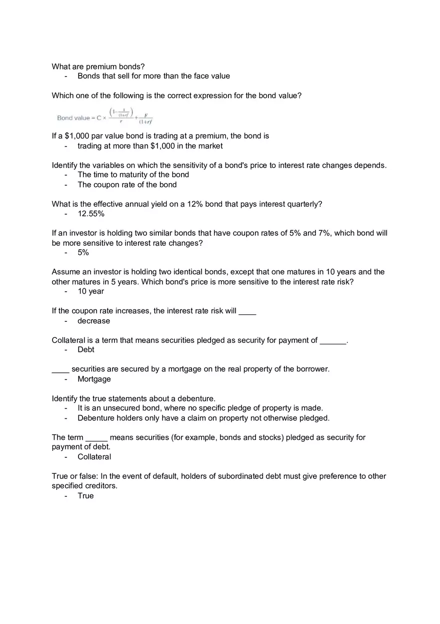 Corporate Finance - Assignment and Answer Key Part 4 - Page 3