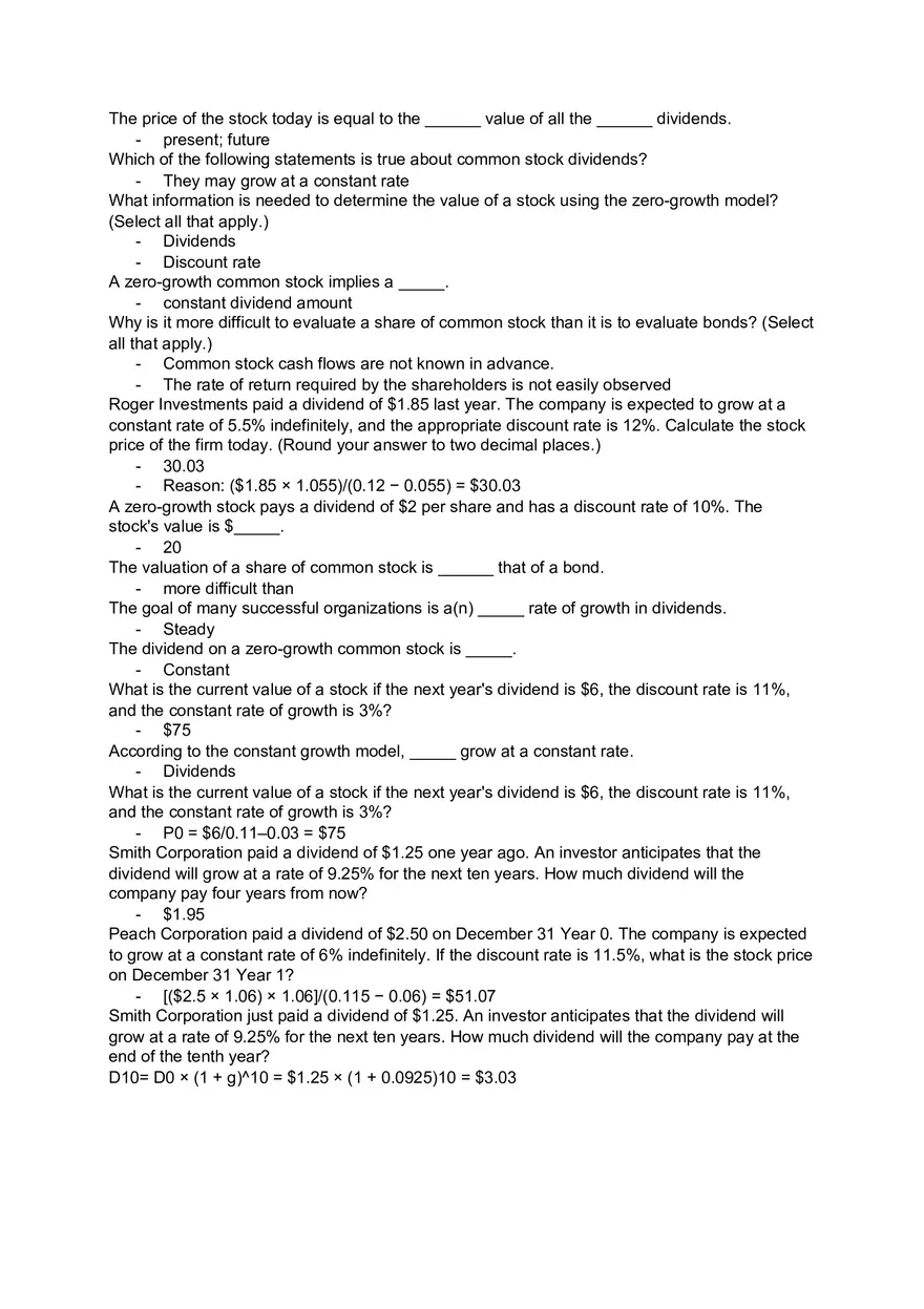 Corporate Finance - Assignment and Answer Key Part 4 - Page 5