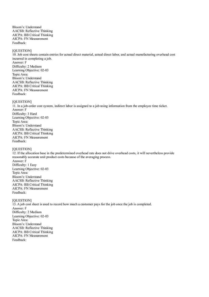 Ch2, Job-Order Costing Calculating Unit Product Costs Part 1 - Page 4