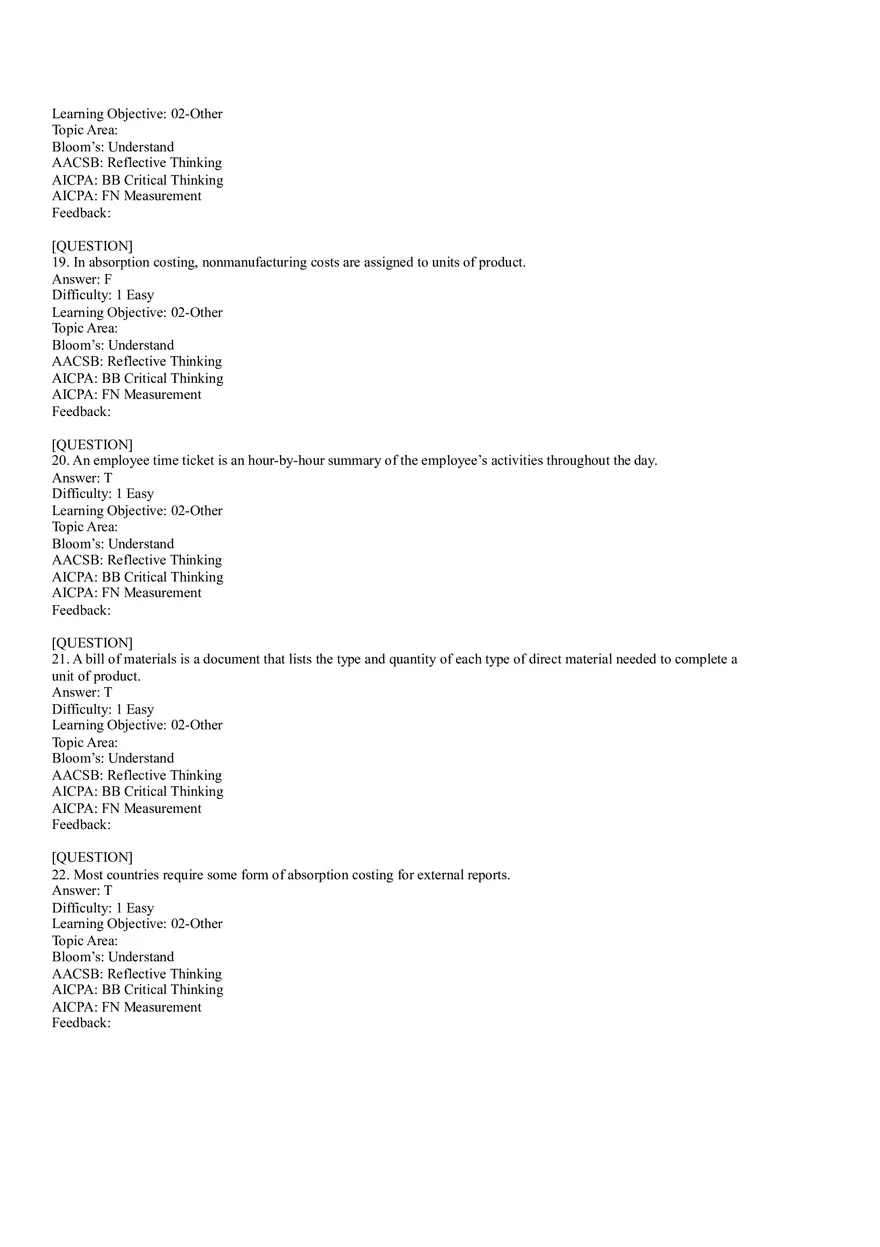 Ch2, Job-Order Costing Calculating Unit Product Costs Part 1 - Page 6