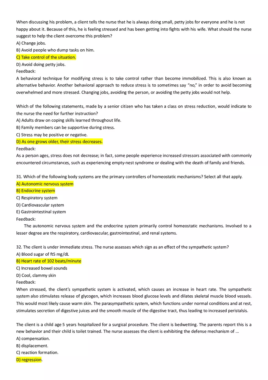 Stress and Adaptation - Nursing - Page 7