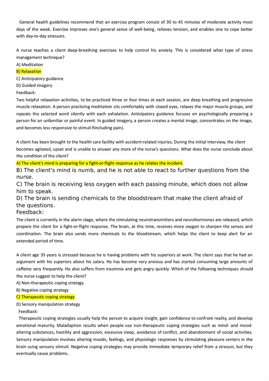 Stress and Adaptation - Nursing - Page 6