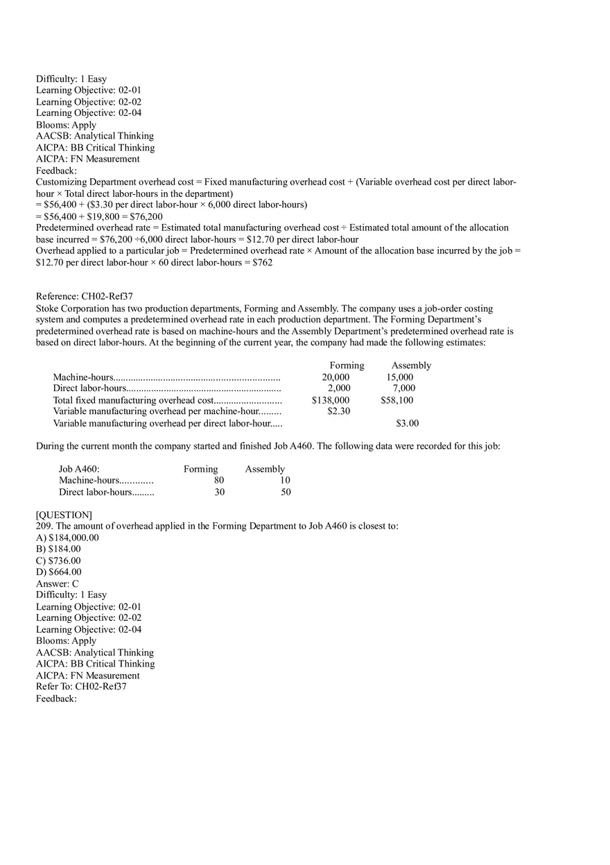 Ch2, Job-Order Costing Calculating Unit Product Costs Part 12 - Page 4