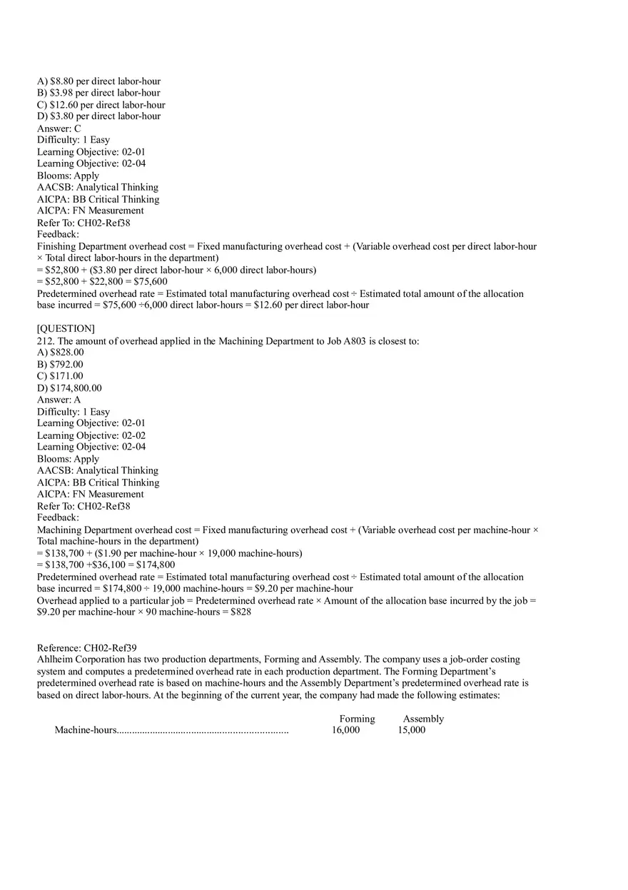 Ch2, Job-Order Costing Calculating Unit Product Costs Part 12 - Page 6