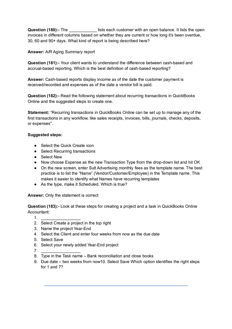 ProAdvisor Certification Exam Questions & Answers Part 4 - Page 7