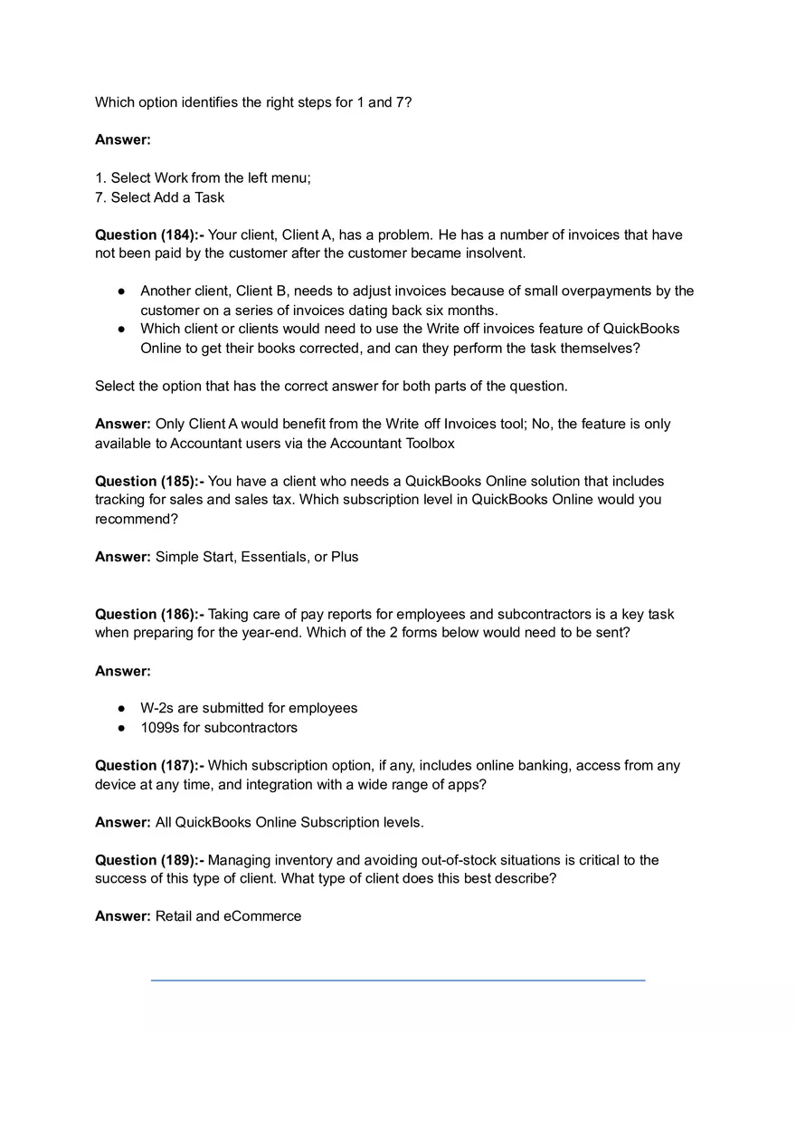 ProAdvisor Certification Exam Questions & Answers Part 4 - Page 8