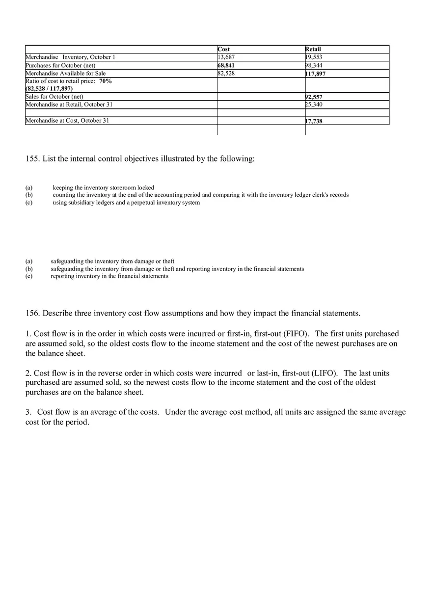 Inventories Key (137-156 Questions) - Page 10