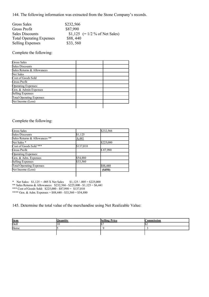 Inventories Key (137-156 Questions) - Page 5