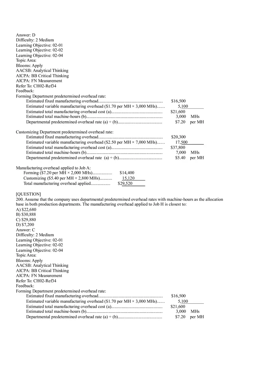 Ch2, Job-Order Costing Calculating Unit Product Costs Part 11 - Page 9