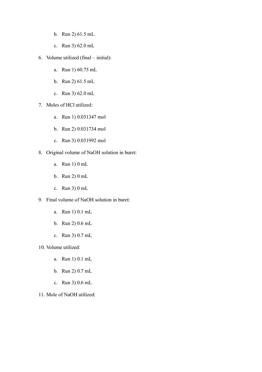 Determining the Buffer Capacity of Antacids (Lab) - Page 5