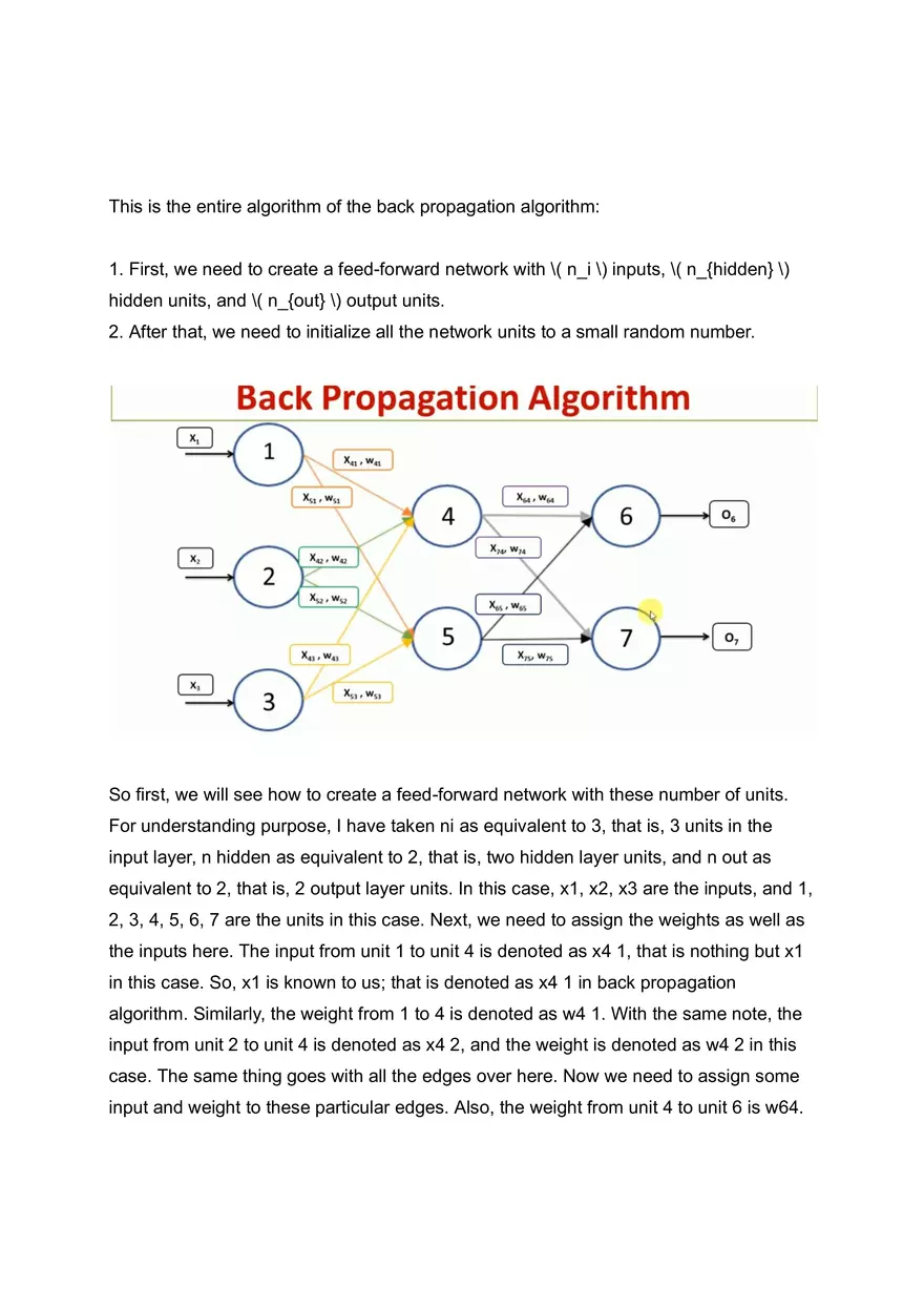 Back Propagation Algorithm - Page 2