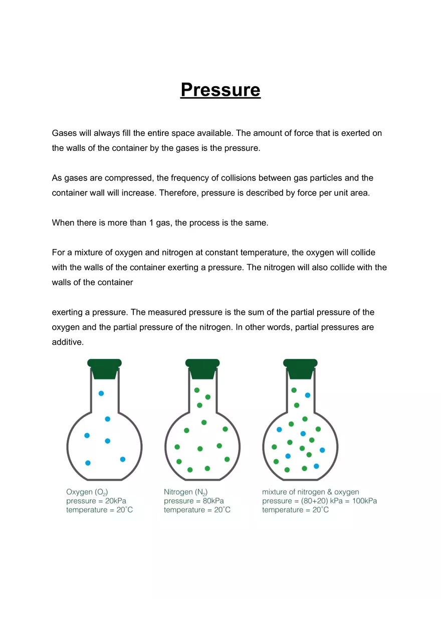 Kinetic Molecular Theory and Pressure - Page 2